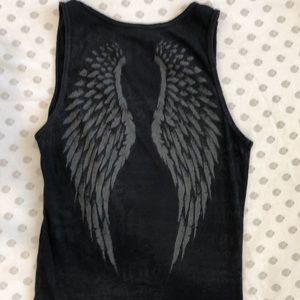 SINFUL Affliction T shirt Black Wings